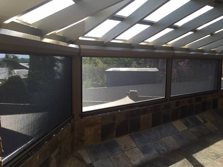 woodvale patio with outdoor blinds fitted