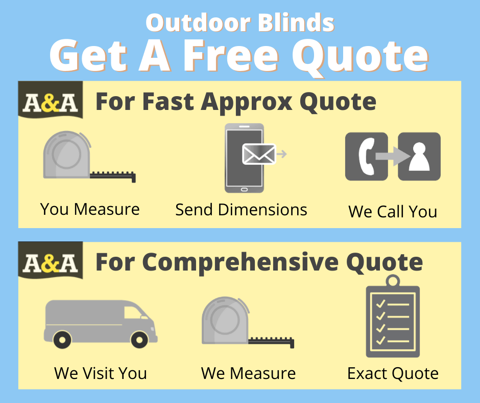 get quote choices for ziptrak outdoor blinds