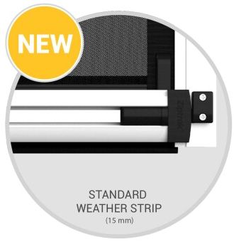 standard weather strip for ziptrak blinds